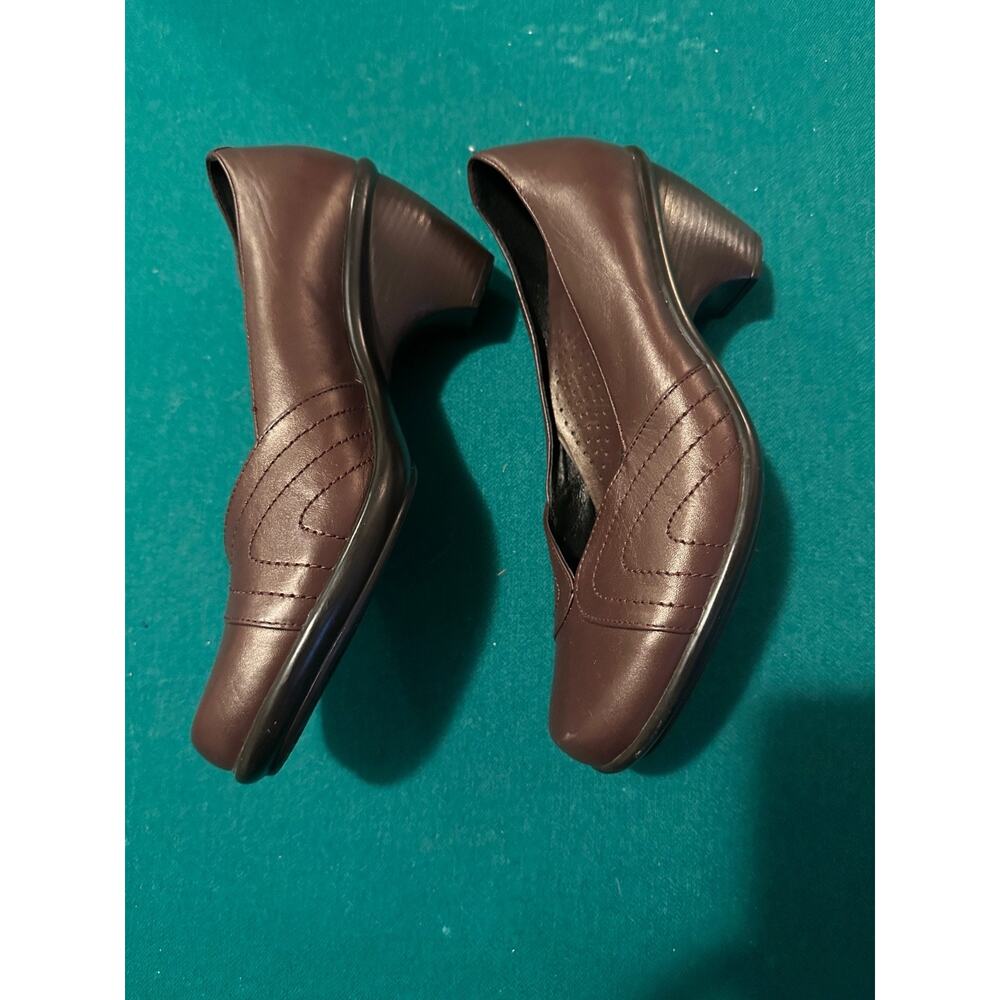Dansko Women’s Size 37 US 6.5 Brown Leather Heels Comfort Work Dress Shoes Portu